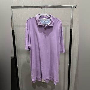 Peter Millar Golf Shirt Size XL Light Purple